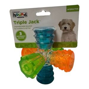 Outward Hound TRIPLE JACK Unpredictable Bounce‎ Wobble Dog Toy NIP
